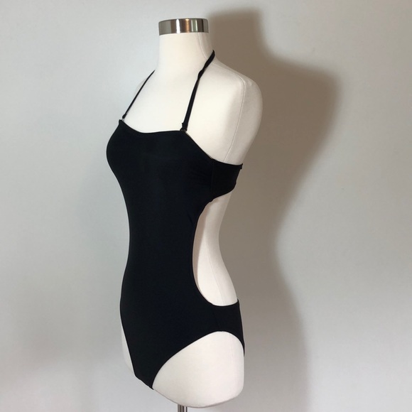 J. Crew NWT Black Cutout One Piece Swimsuit Sz 4 - Picture 5 of 14